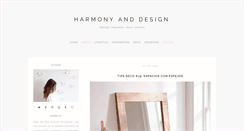 Desktop Screenshot of harmonyanddesign.com